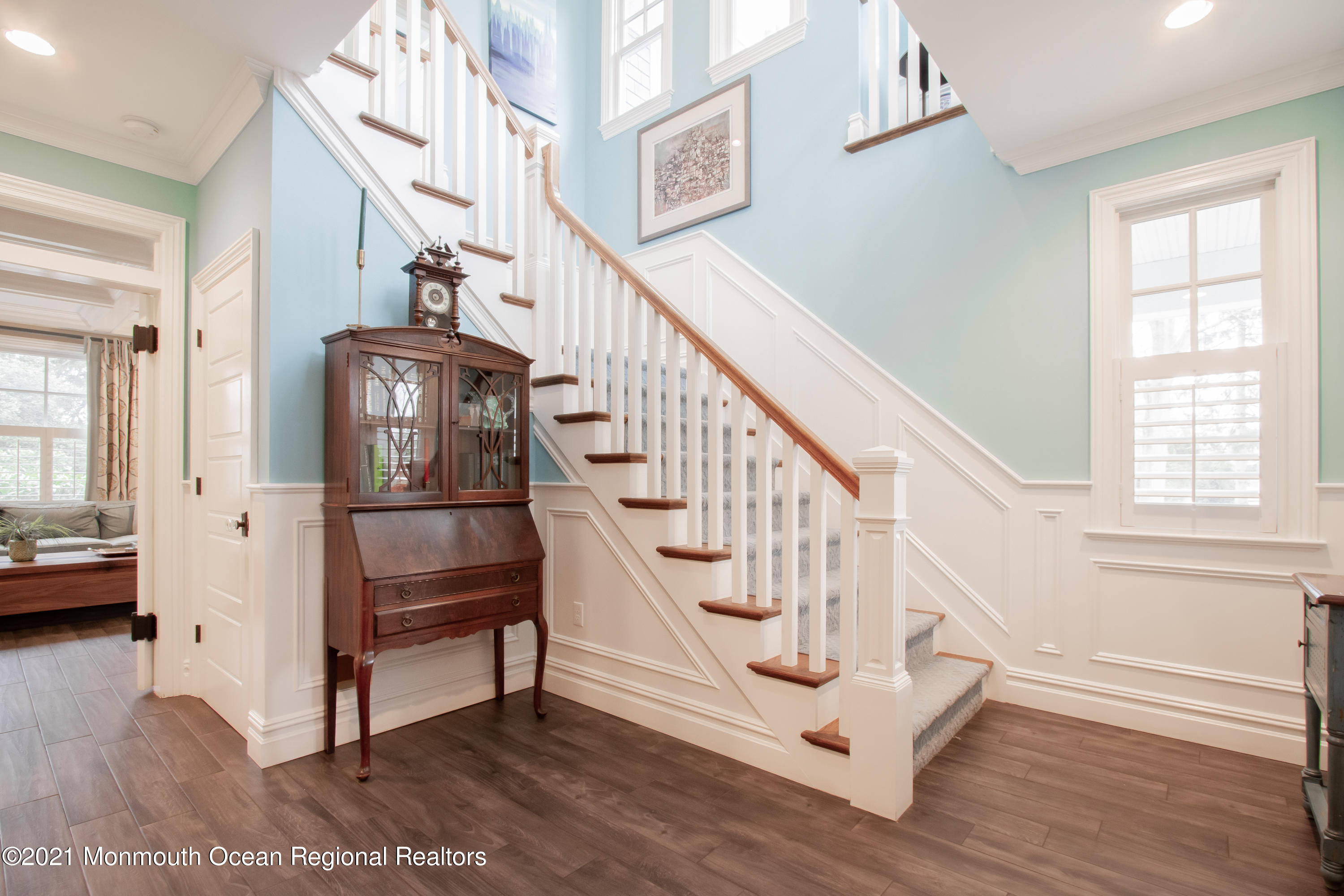 451 Little Silver Point Road Little Silver, NJ 07739 - Photo 9 of 63 a view of entryway and hall with wooden floor