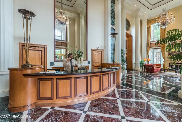 a living room filled with furniture