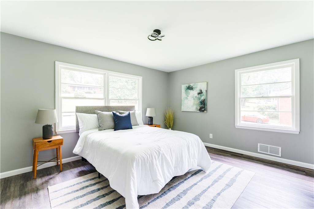 2343 Dawn Drive Decatur, GA 30032 - Photo 17 of 20 a bedroom with a bed and a window