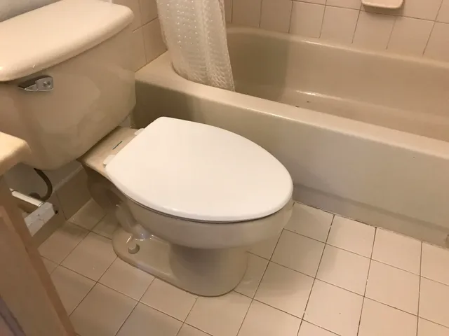a bathroom with a toilet