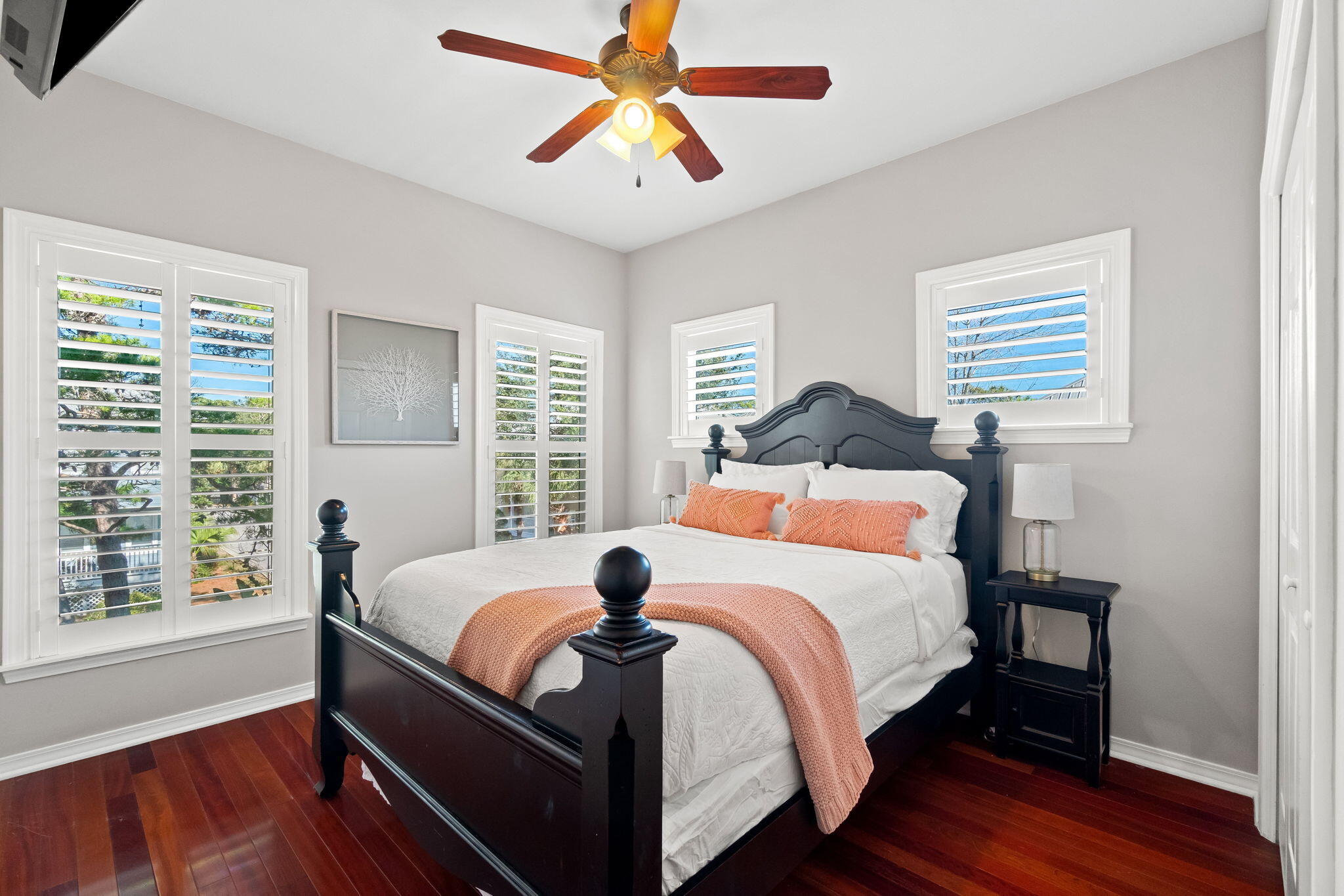 237 Hidden Lake Way Santa Rosa Beach, FL 32459 - Photo 23 of 41 a bedroom with a bed and a window