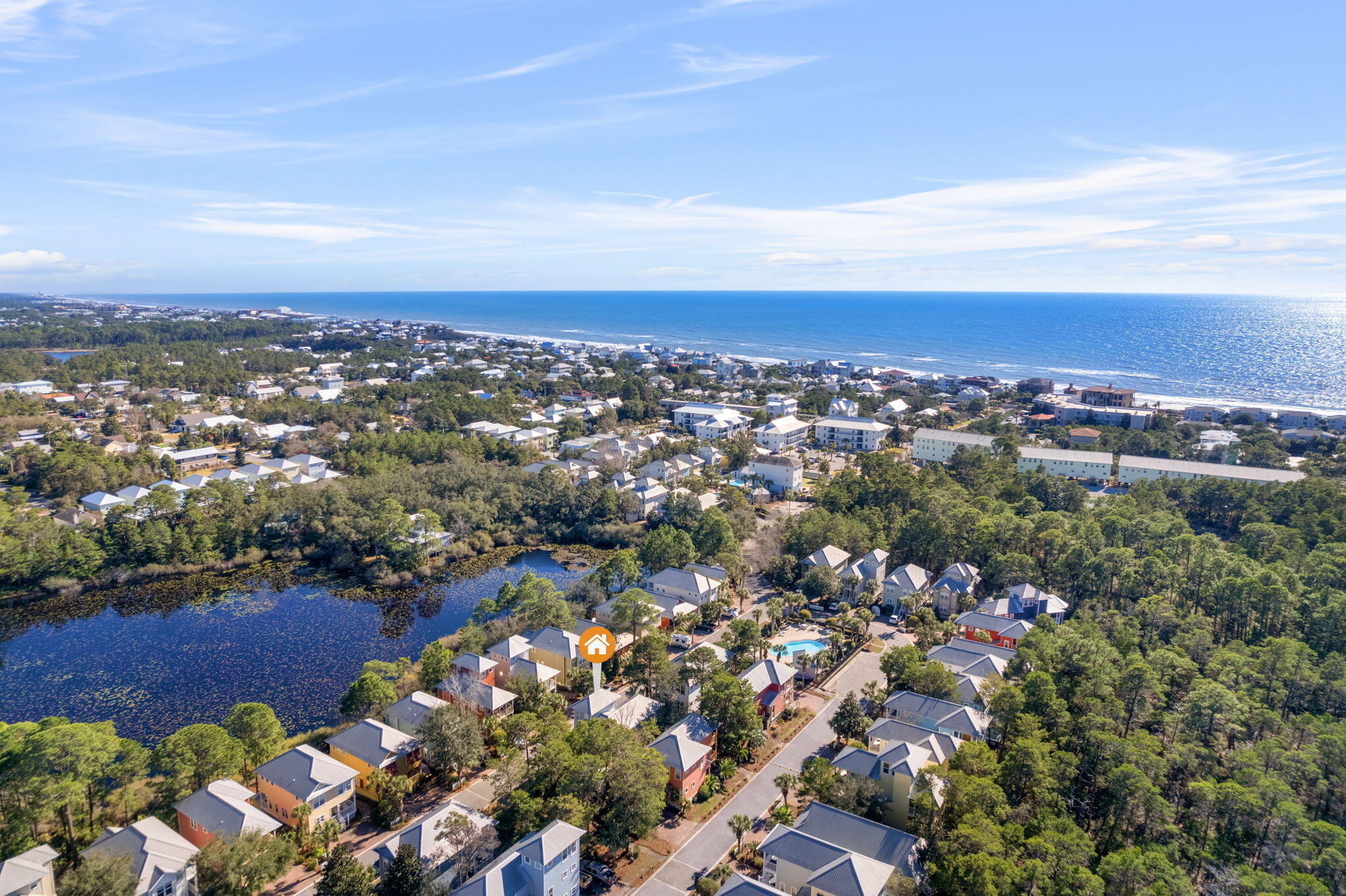 237 Hidden Lake Way Santa Rosa Beach, FL 32459 - Photo 39 of 41 an aerial view of multiple house