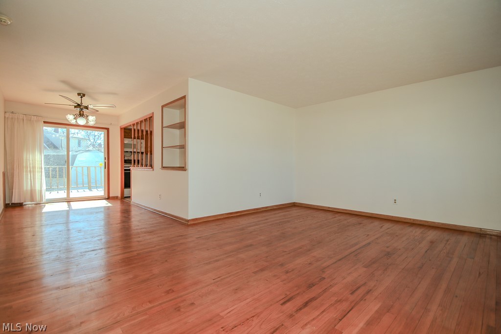 30224 Regent Road Wickliffe, OH 44092 - Photo 4 of 27 Empty room with light wood-type flooring and a ceiling fan