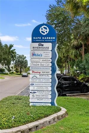 a sign on the side of a building