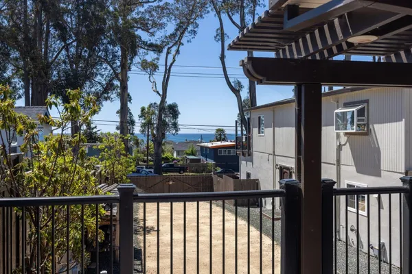 a view of a balcony