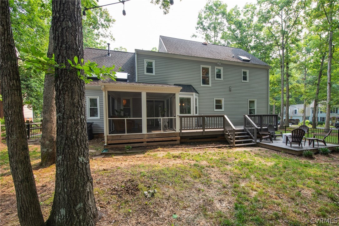 13810 Shadow Ridge Road Midlothian, VA 23112 - Photo 40 of 40 a view of a house with backyard sitting area and garden
