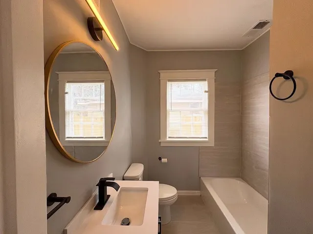 a bathroom with a sink