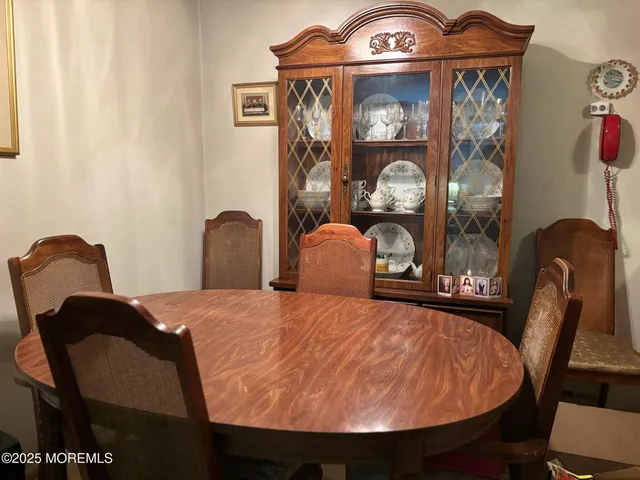 a view of a chairs in a room