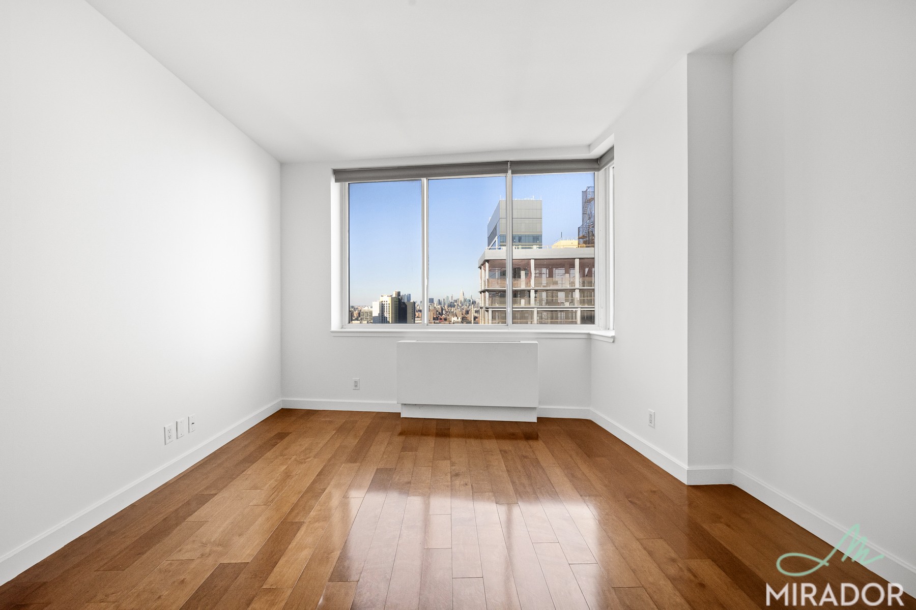 80 Dekalb Avenue, Unit 30C Brooklyn, NY 11201 - Photo 8 of 28 a view of a room with wooden floor and cabinet