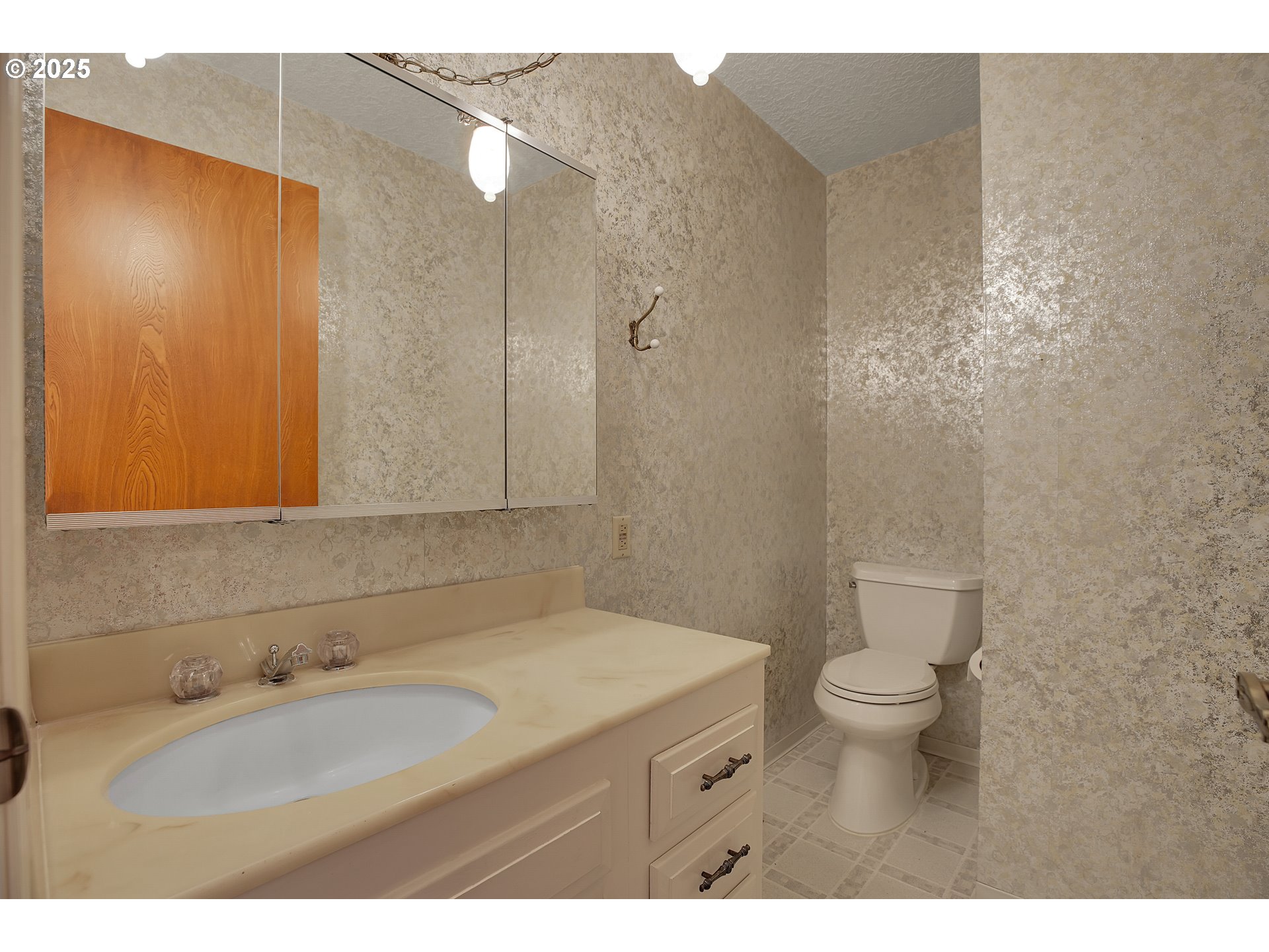 8710 Southeast 57th Avenue Portland, OR 97206 - Photo 22 of 47 a bathroom with a granite countertop sink toilet and shower