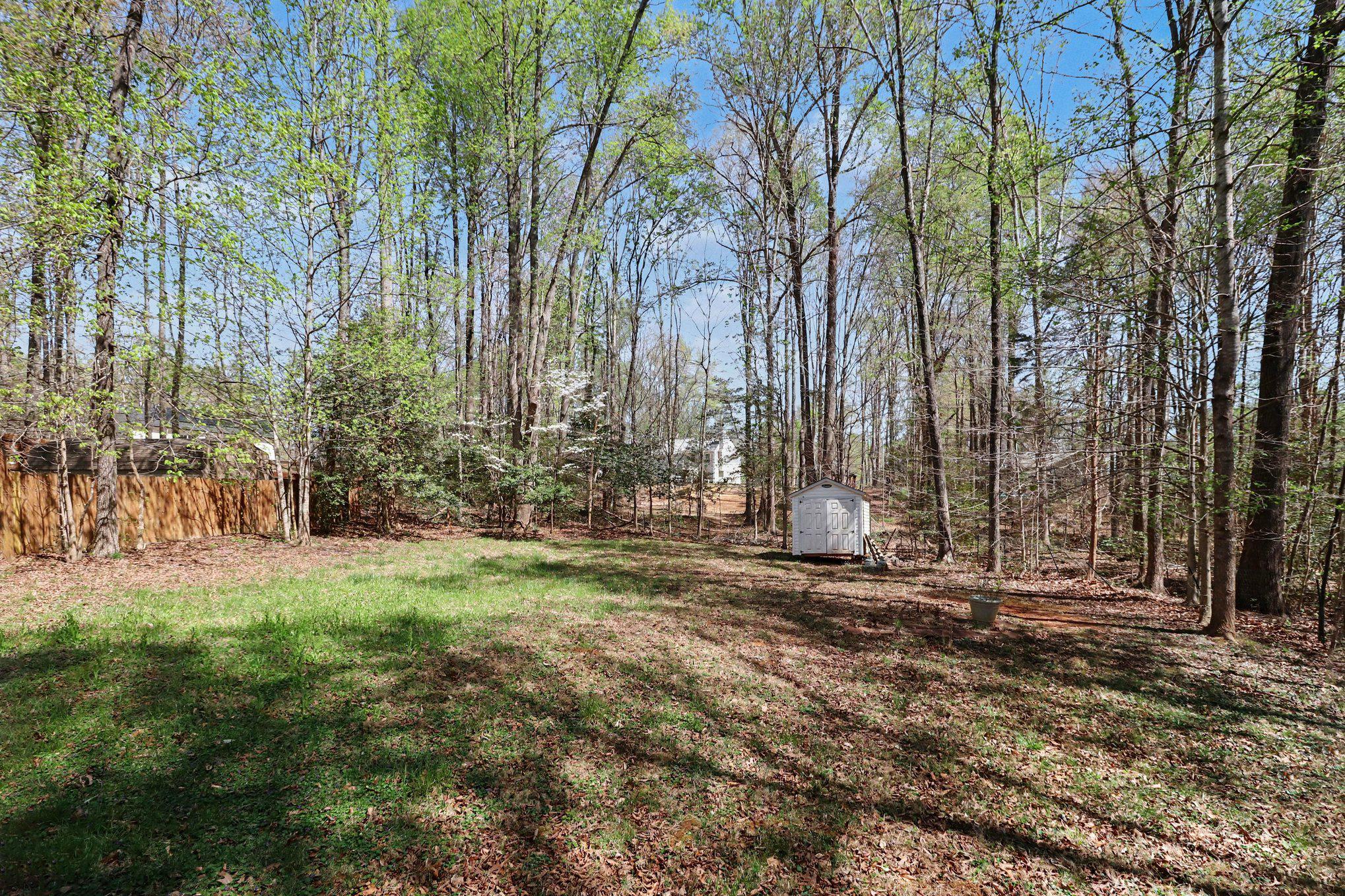876 Campers Lane Ruther Glen, VA 22546 - Photo 20 of 27 a backyard of a house with lots of green space