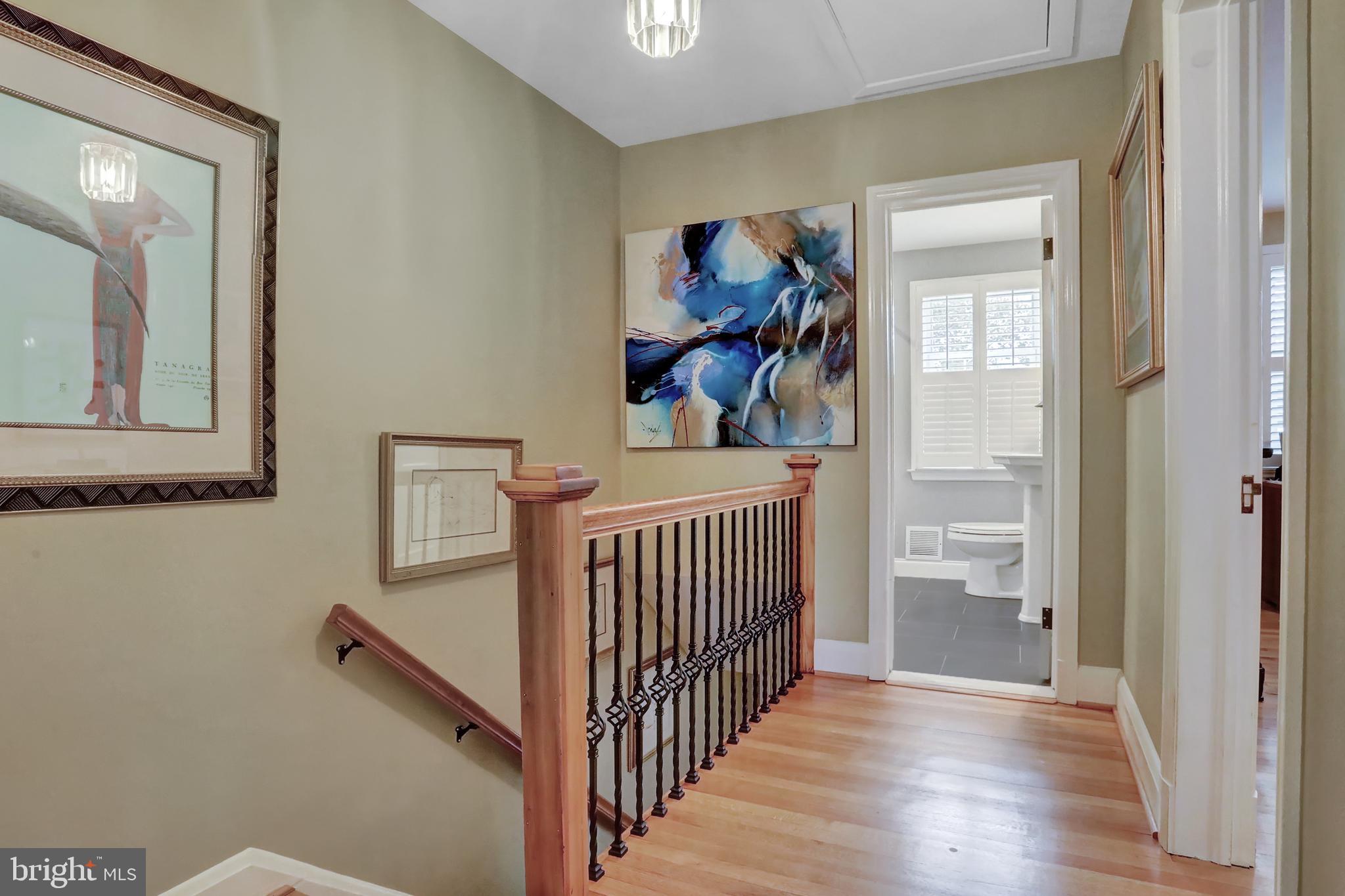 414 Overbrook Road Baltimore, MD 21212 - Photo 15 of 29 The landing features wrought iron balustrades