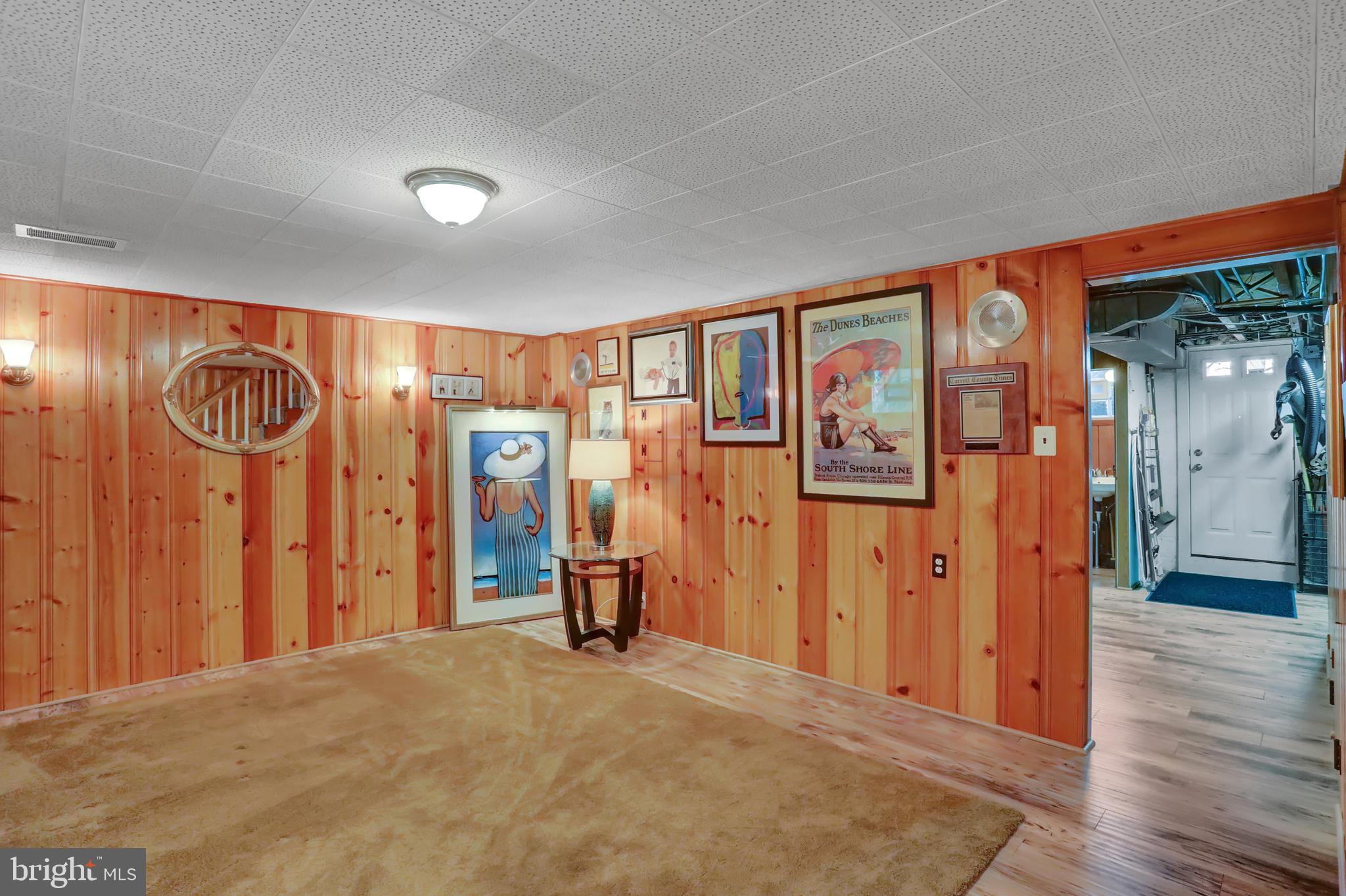 414 Overbrook Road Baltimore, MD 21212 - Photo 19 of 29 Lower level classic Knotty Pine, family room