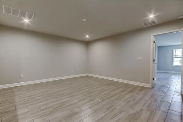 a view of an empty room