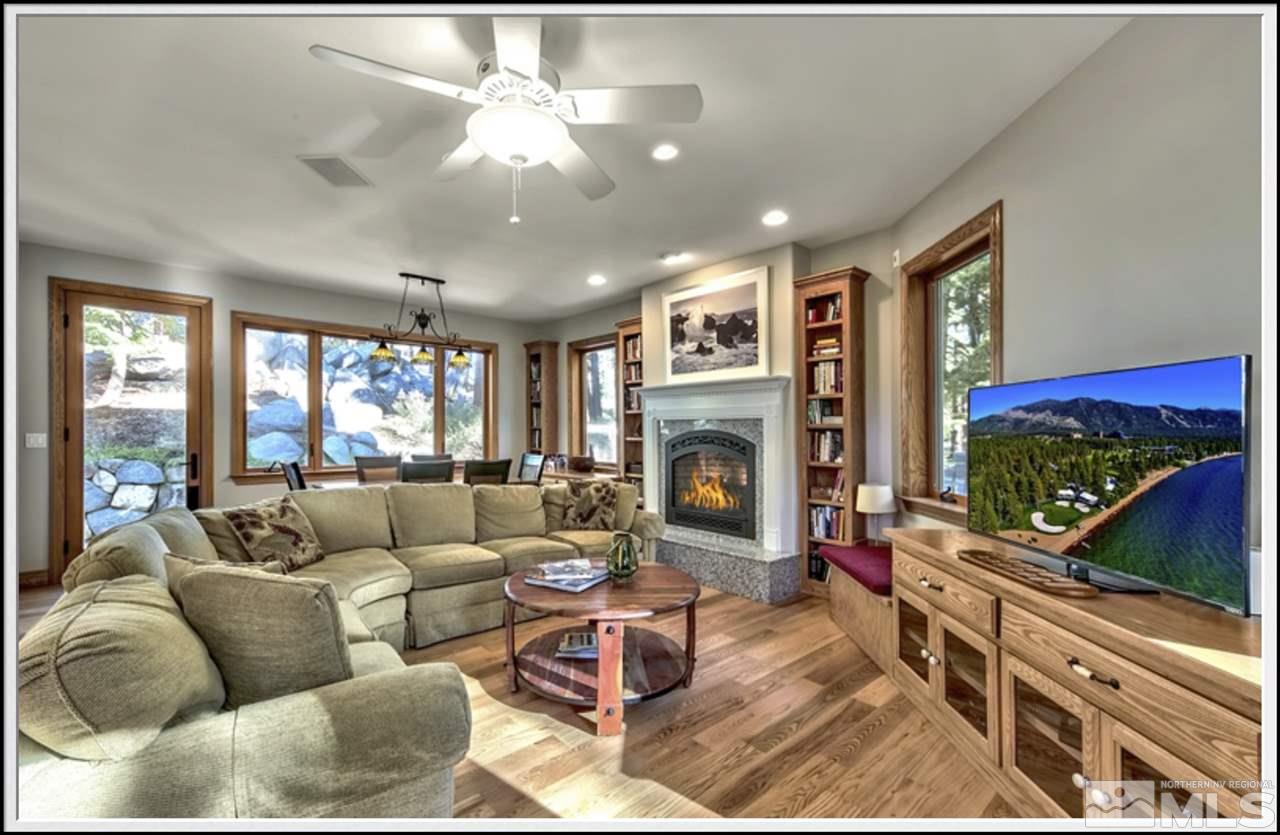 170 Granite Drive Stateline, NV 89449 - Photo 4 of 25 a living room with furniture and a fireplace