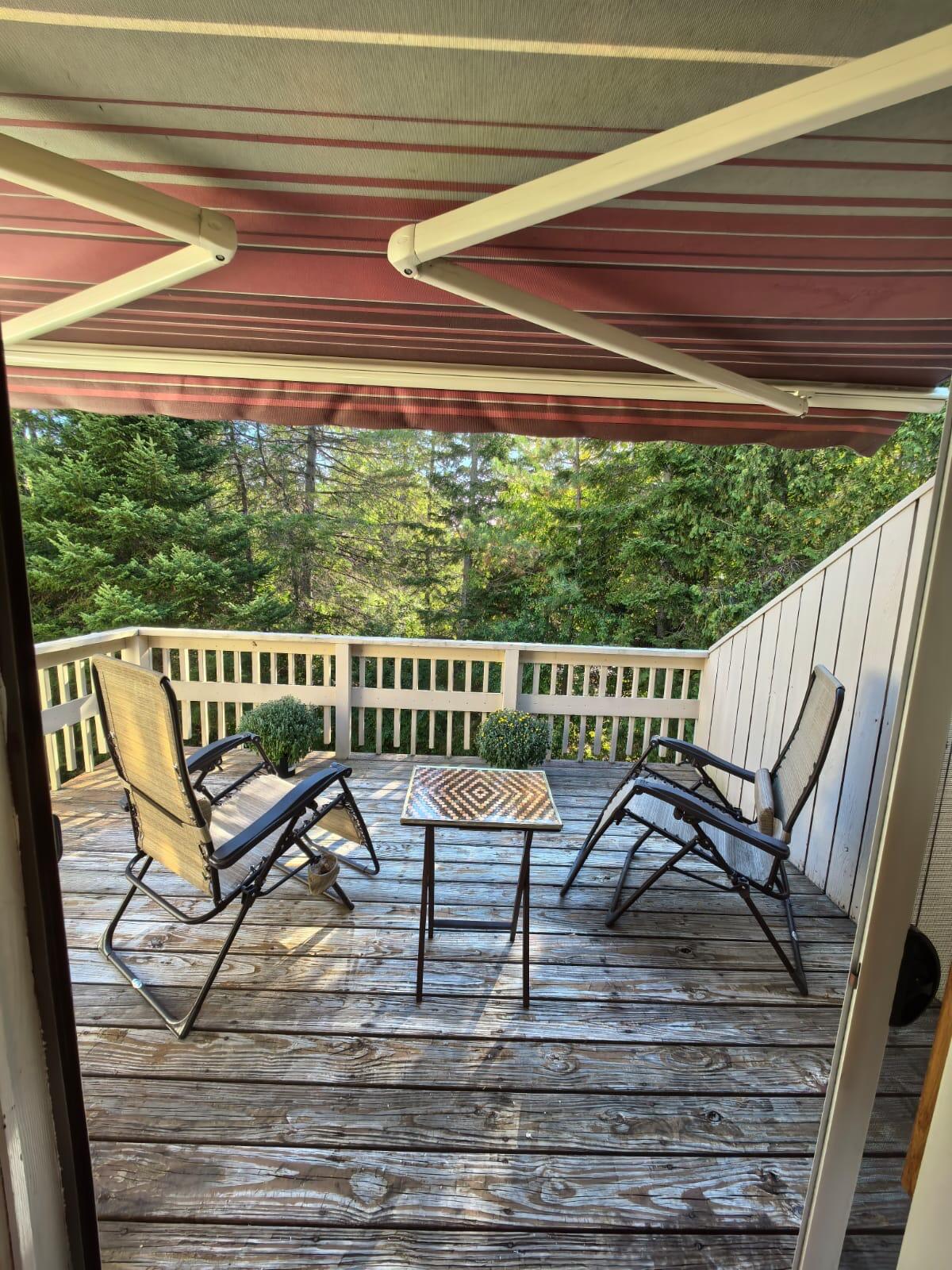 5 Cynthia Circle, Unit 5 Bangor, ME 04401 - Photo 9 of 31 Rear Deck prior to painting