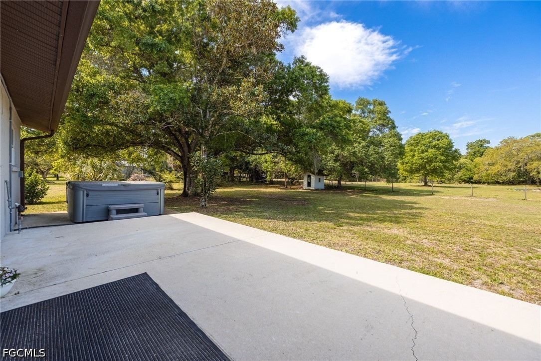 4220 Staley Road Fort Myers, FL 33905 - Photo 36 of 47 a view of a terrace with a lake view