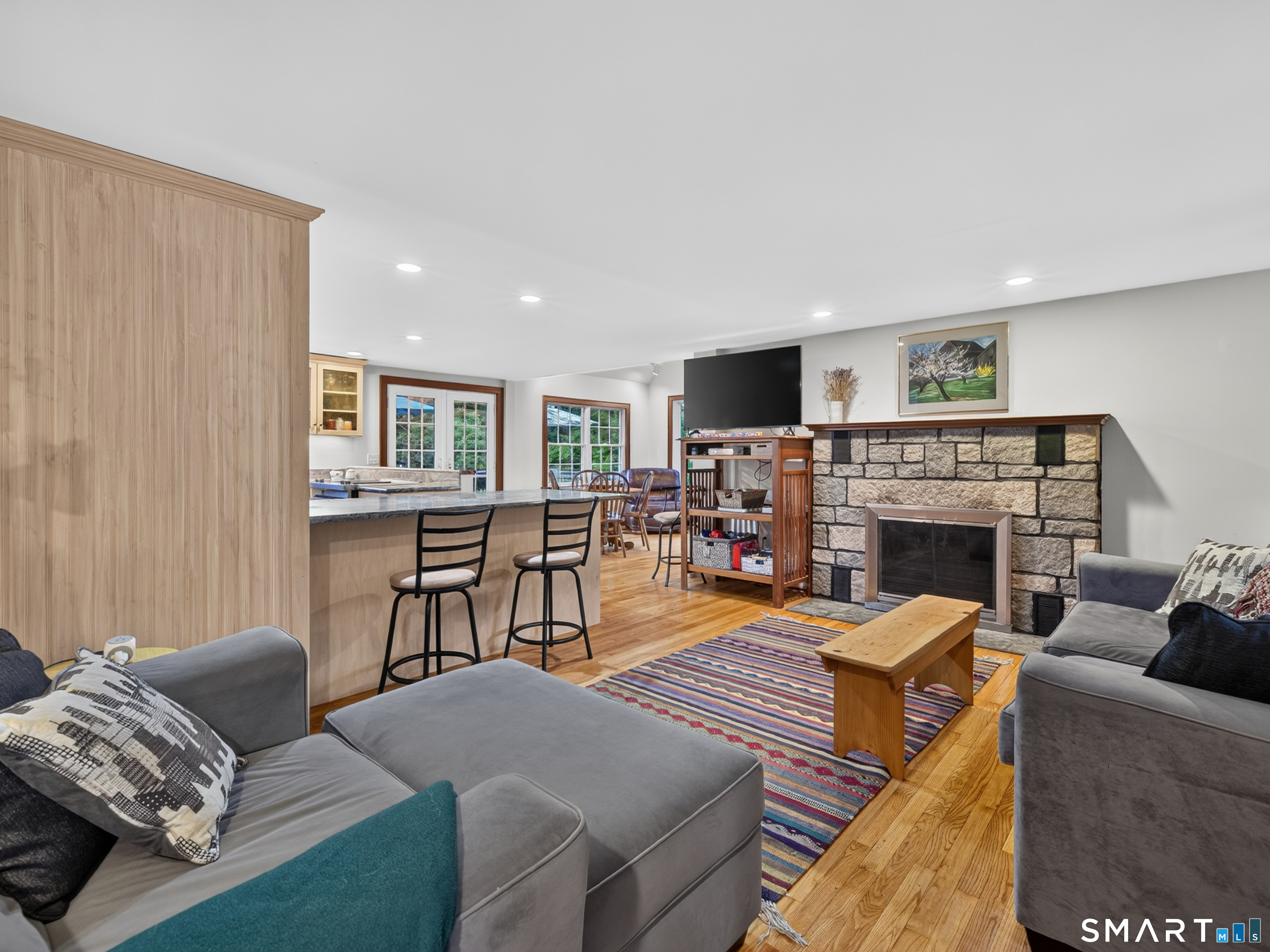 170 Dennison Road Westbrook, CT 06498 - Photo 3 of 40 Family room with wood burning fireplace