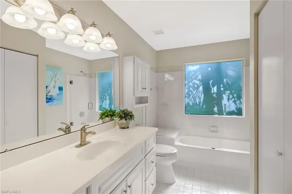 a bathroom with a sink a toilet and a bathtub
