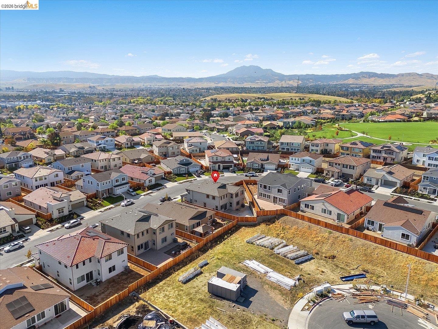 5601 Ridgepoint Way Antioch, CA 94531 - Photo 52 of 59 Aerial perspective showcasing a residential neighborhood with distant mountain ranges