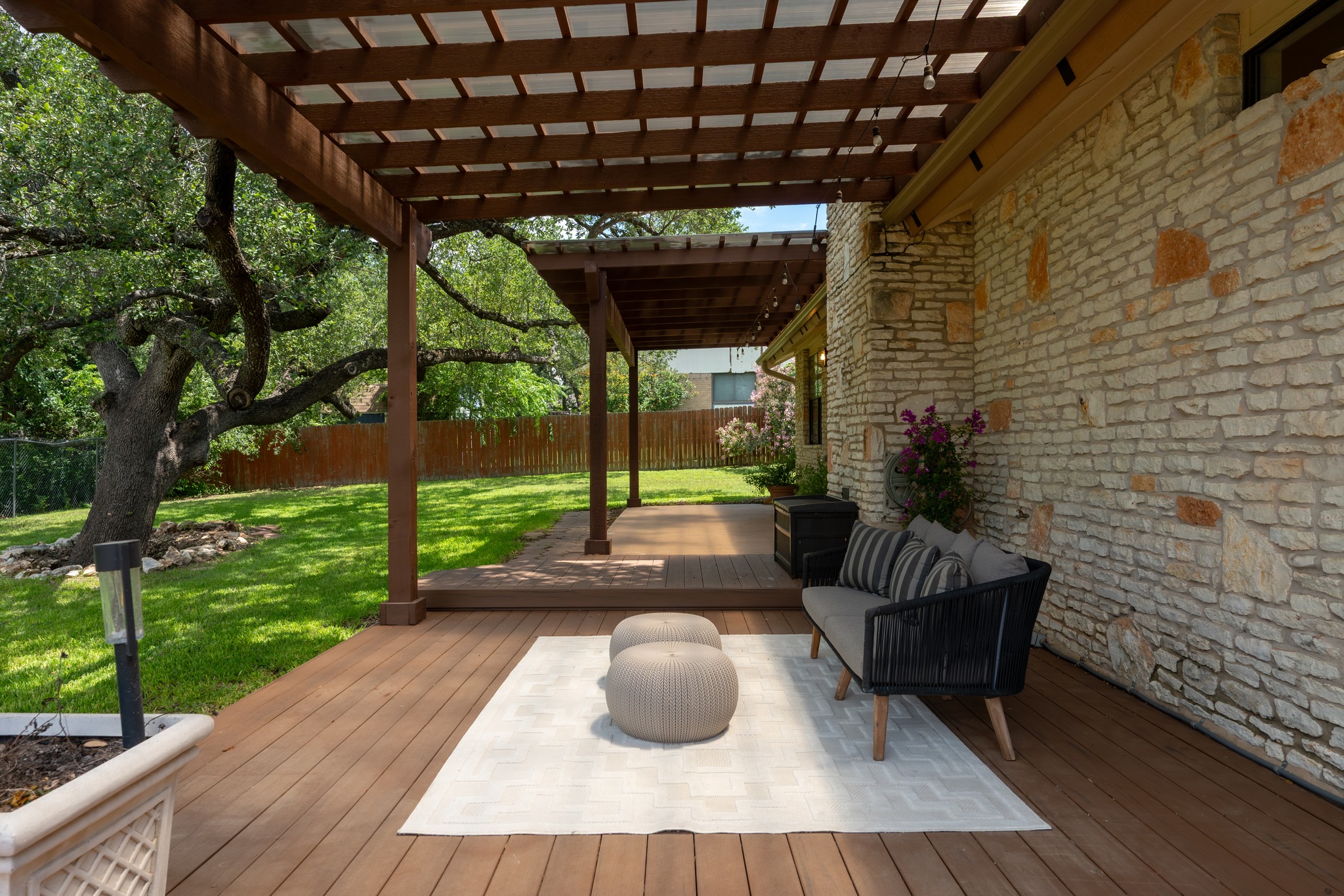 3908 Valley View Round Rock, TX 78681 - Photo 31 of 39 This little outdoor lounge is ready for golden hour.