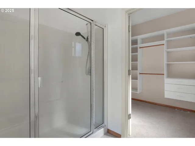 a view of closet area