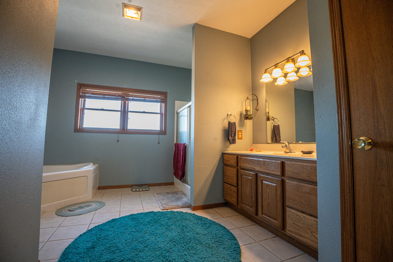 9304 Ellis Road Fenton, IL 61251 - Photo 30 of 81 a bathroom with a sink and a mirror