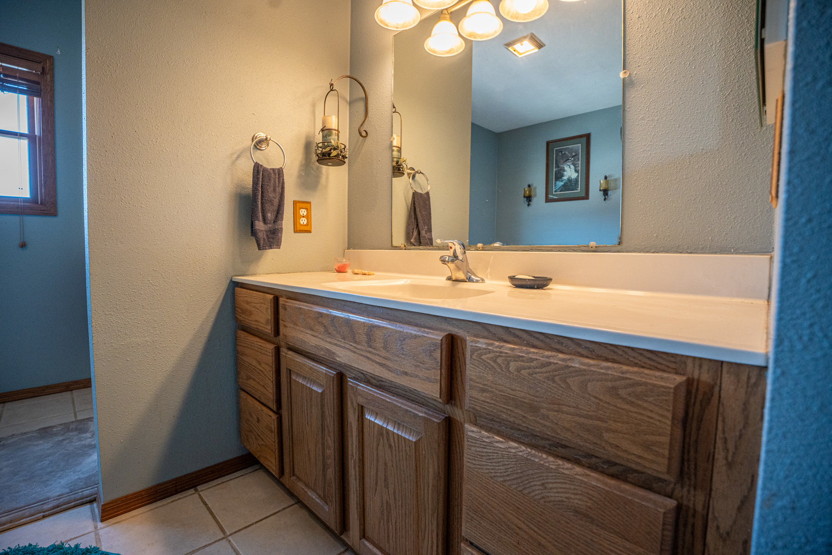 9304 Ellis Road Fenton, IL 61251 - Photo 31 of 81 a bathroom with a sink and a mirror