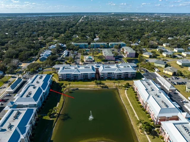 a view of a city with lawn chairs