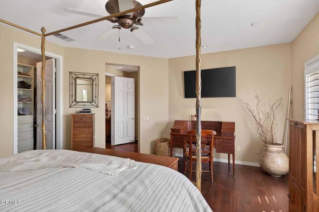 4337 Admiral Way Oxnard, CA 93035 - Photo 29 of 67 a bedroom with a bed and a flat screen tv