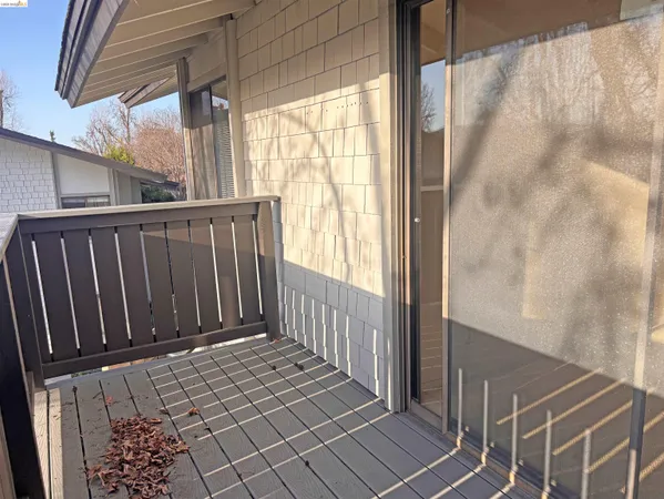 a view of a balcony