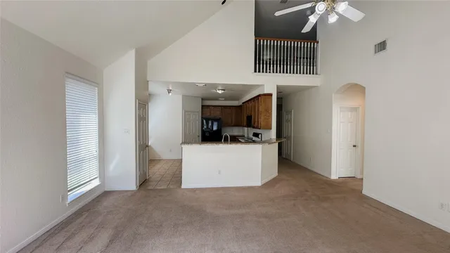 a view interior of a house and kitchen view