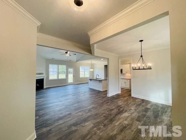 5770 Stott Street Bailey, NC 27807 - Photo 5 of 16 a view of a windows and chandelier in a room
