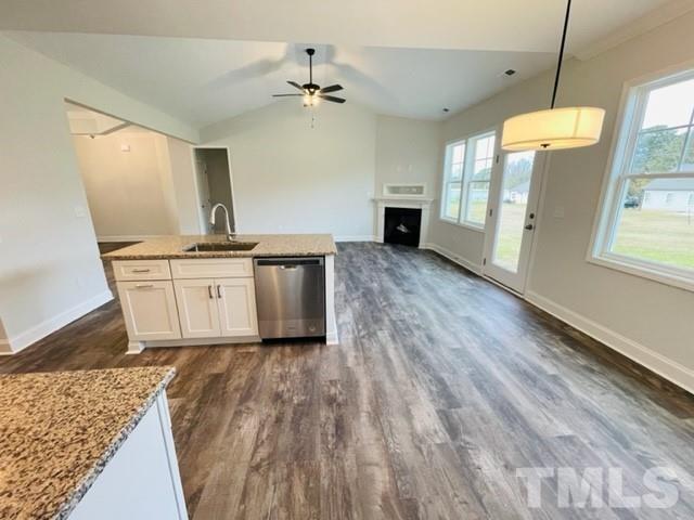 5770 Stott Street Bailey, NC 27807 - Photo 6 of 16 a view of kitchen with granite countertop cabinets a sink and appliances