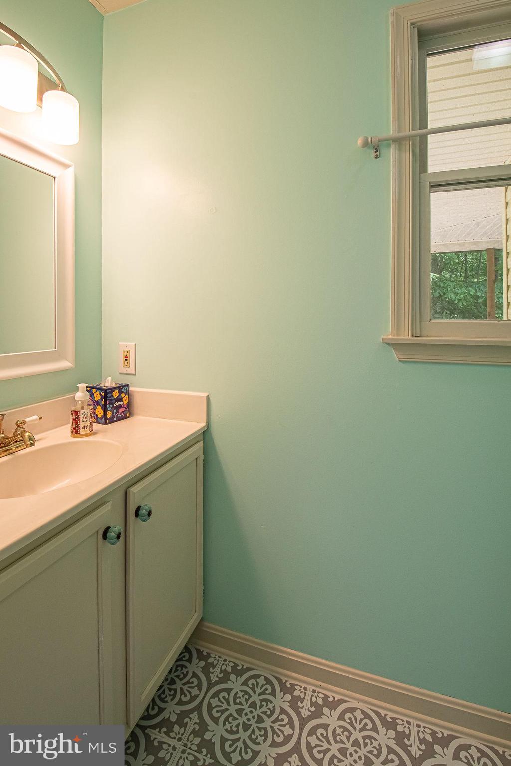 302 Parkside Road Linden, VA 22642 - Photo 17 of 30 a bathroom with a sink and a mirror