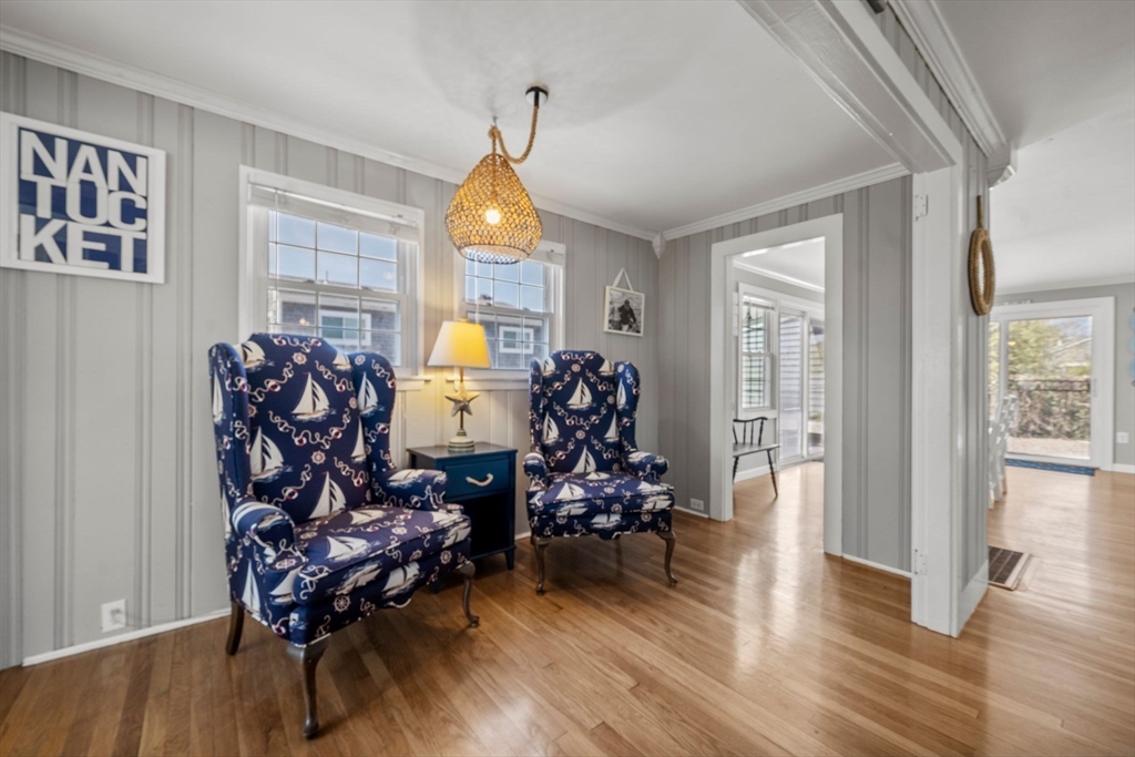 13 Hamilton Road Dennis, MA 02639 - Photo 20 of 40 a living room with furniture and wooden floor