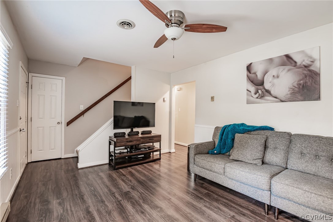 14406 Heather Stone Drive Chester, VA 23836 - Photo 7 of 29 a living room with furniture and a flat screen tv