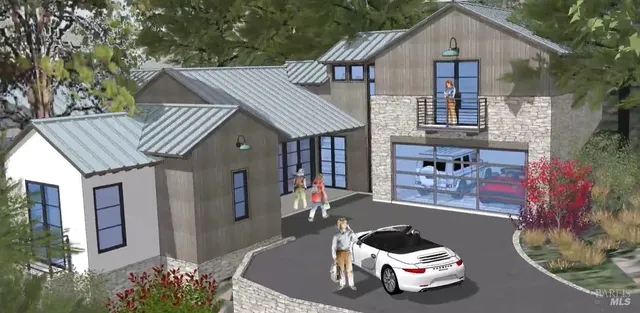 a front view of a house