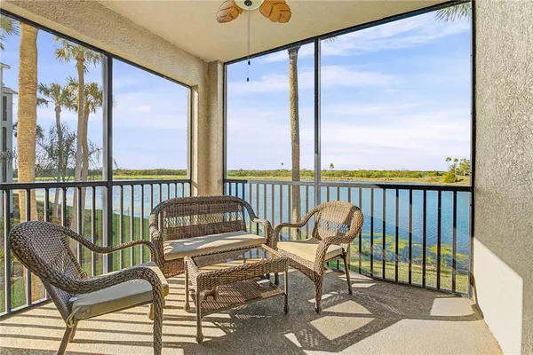 a view of a chairs in balcony