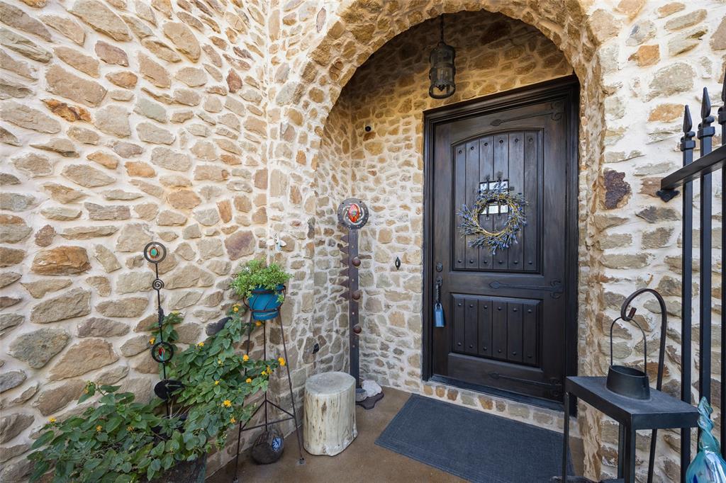 3105 Pastor Street Dallas, TX 75212 - Photo 9 of 28 Spanish solid wood Door to property with stone siding