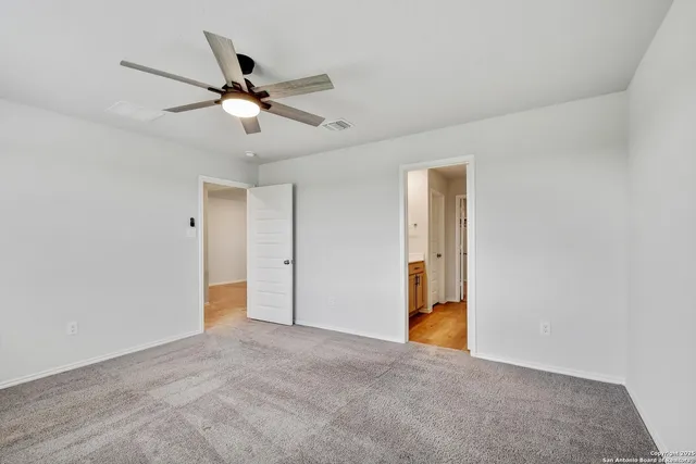 a view of an empty room