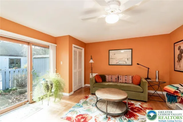 a view of a terrace with a window