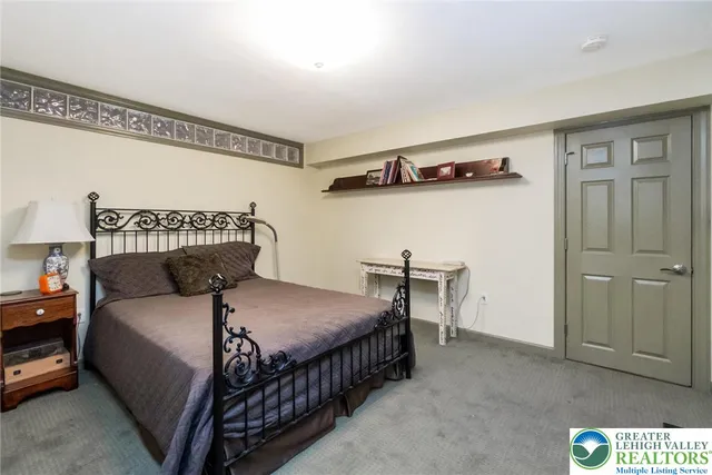 a view of a lake with mountains in the background