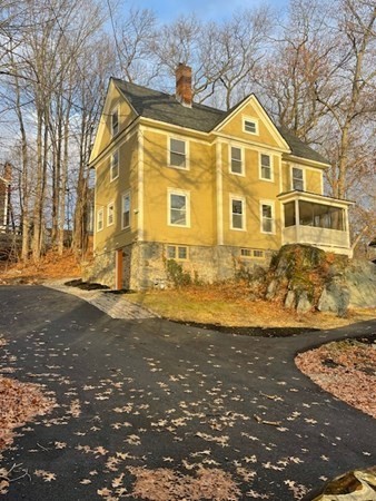 a front view of a house