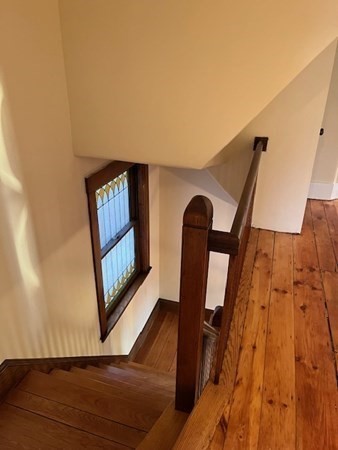 36 Cambridge Street Ayer, MA 01432 - Photo 14 of 28 a view of staircase with wooden floor