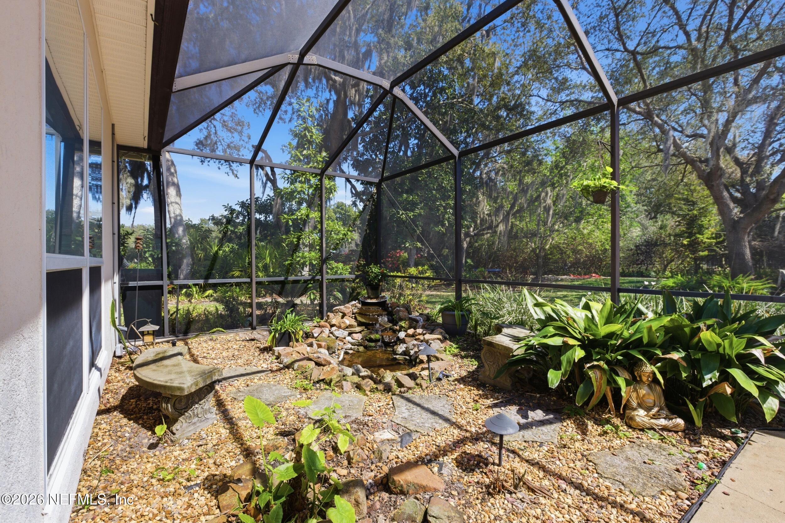 14779 Amelia View Drive Jacksonville, FL 32226 - Photo 43 of 81 Screened Lanai with Water Feature