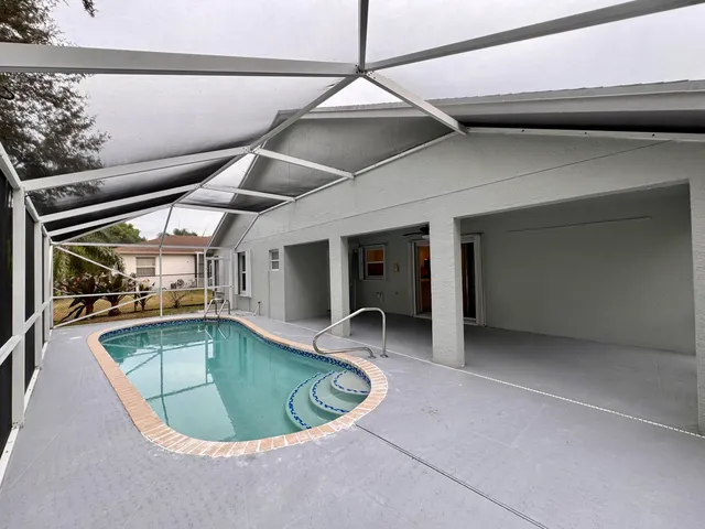 a view of a indoor swimming pool
