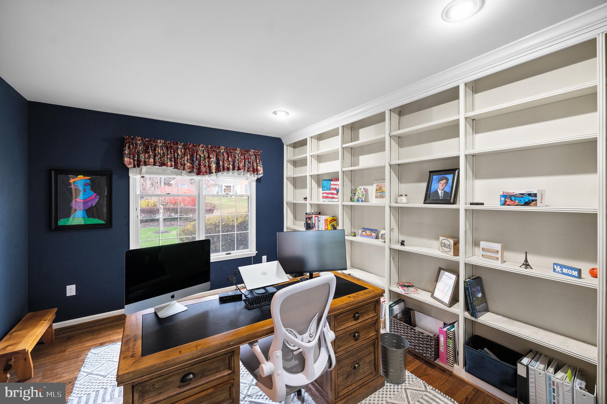 6 Willow Pond Road Malvern, PA 19355 - Photo 14 of 36 Wonderful Office with a Wall of Built-In Shelving