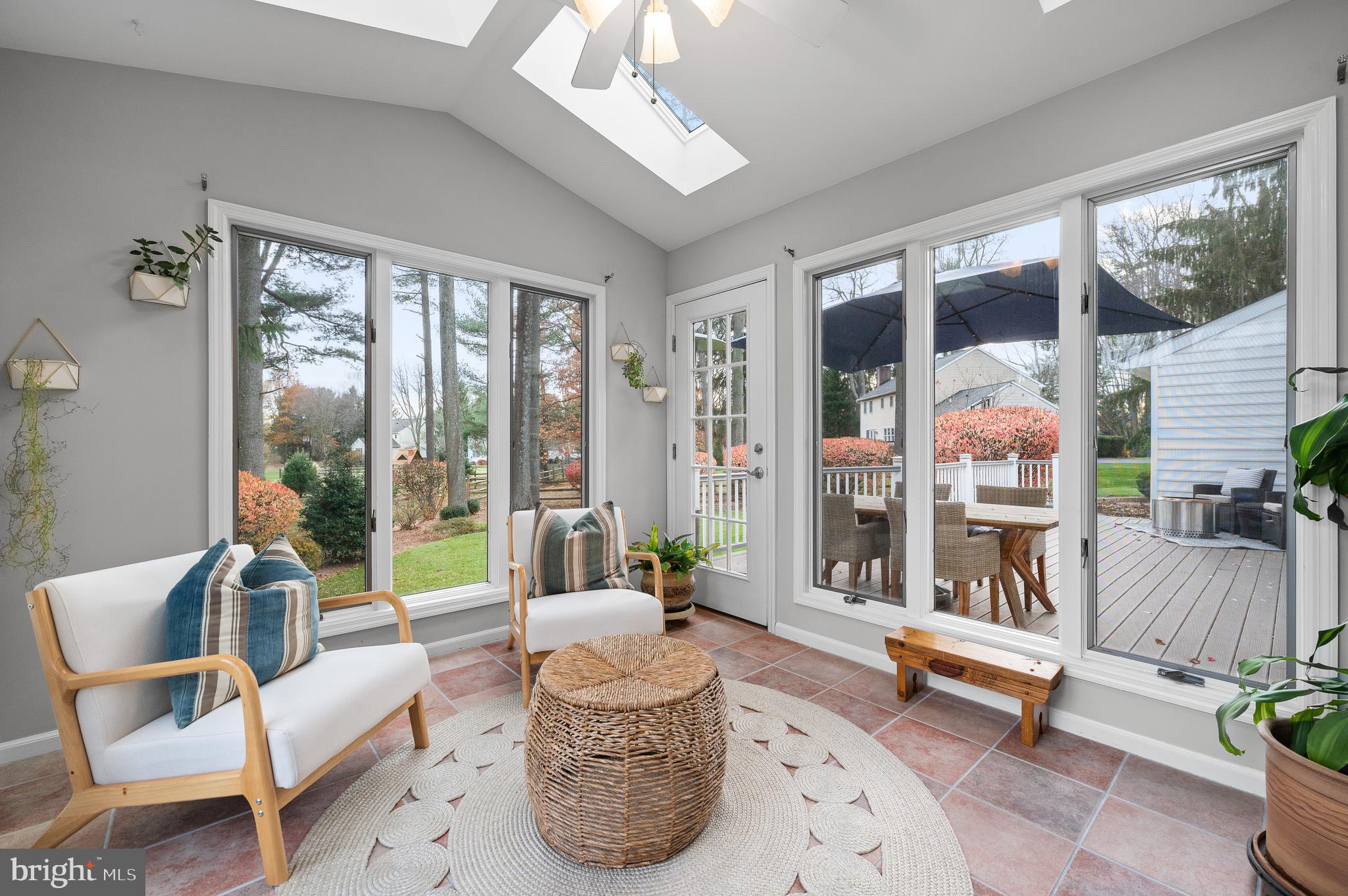 6 Willow Pond Road Malvern, PA 19355 - Photo 16 of 36 Light, Bright and Inviting Sunroom