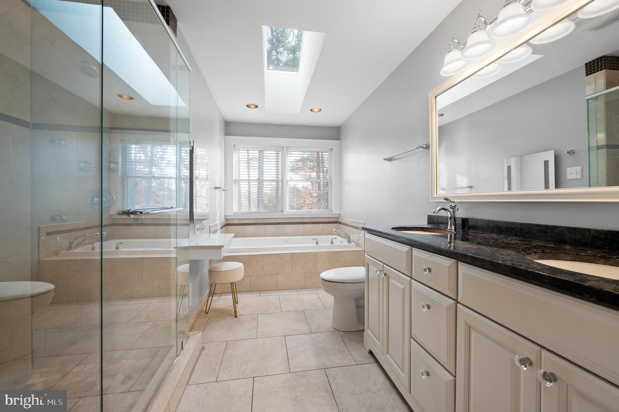 6 Willow Pond Road Malvern, PA 19355 - Photo 22 of 36 En-Suite Primary Bath with Double Sink Vanity
